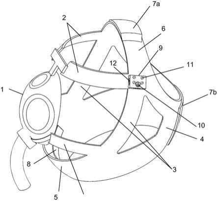目前,市面上的bipap呼吸機面罩均配套有頭套,該頭套通常採用簡易的上