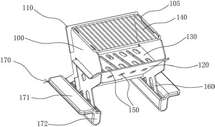烧烤架结构组成图片