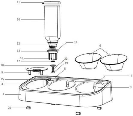 一种宠物双碗喂食器的制作方法