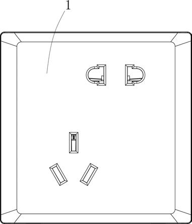 一种分体式斜五孔插座的制作方法