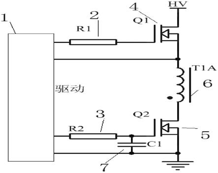 双管反激电路图片