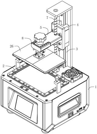 一種便捷調平打印平臺的3d打印機結構的製作方法