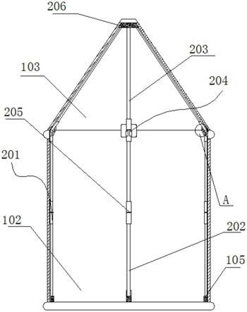 一種兒童蒙古包帳篷用的鏈接結構的製作方法