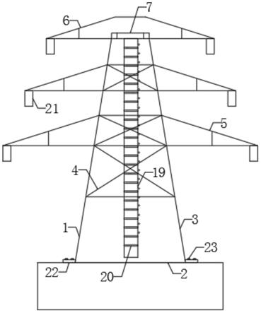电力铁塔结构示意图图片