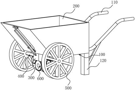 一種防止側翻的建築用手推車的製作方法