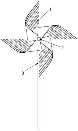一种抗压叶片风车的制作方法