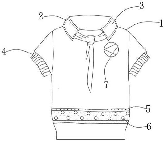 初中生校服怎么画图片