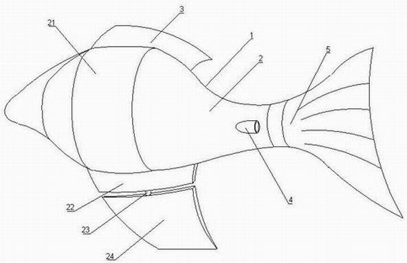 仿生机械鱼结构简图图片