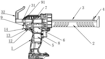 电动胶枪拆解图片