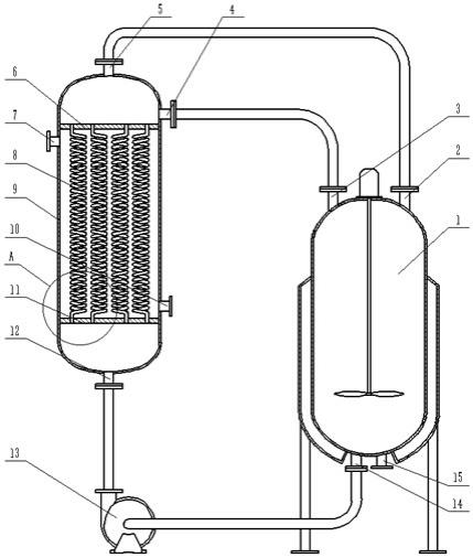 一種有機磷酸鹽旋管式反應器的製作方法