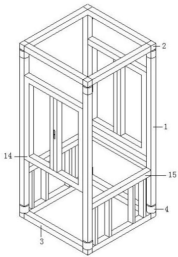 一种承重易安装的柜体骨架结构的制作方法