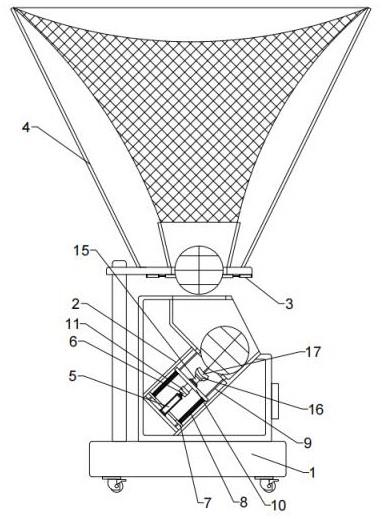 篮球发球机机械原理图图片
