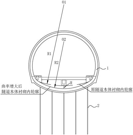 一种用于施工阶段隧道底鼓病害的治理结构的制作方法