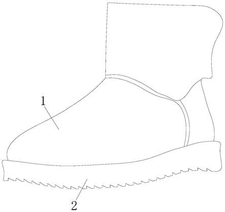 自制棉靴子的平面图图片