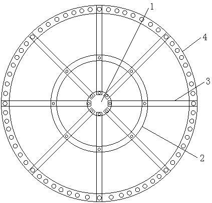 一種風電塔筒法蘭支撐裝置的製作方法