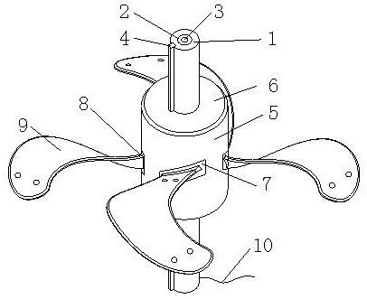 搅拌机叶片的结构图图片