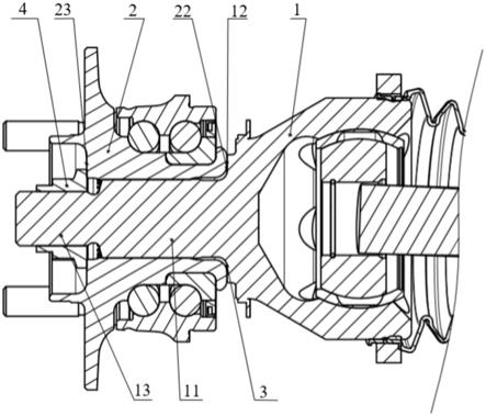 火车轮毂轴承结构简图图片