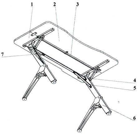 快速调节高度角度的电竞桌的制作方法