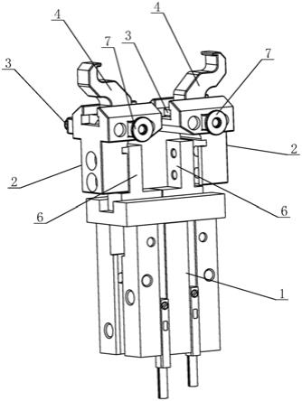 夹爪机构简图图片