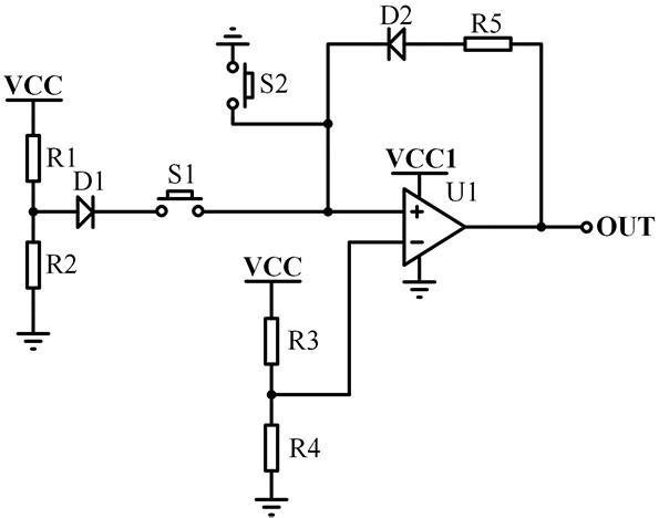 一種由運算放大器組成的起保停控制電路