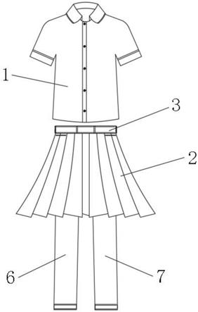 学生制服简笔画图片