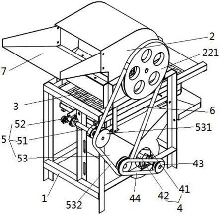 板栗脱蓬机内部构造图图片