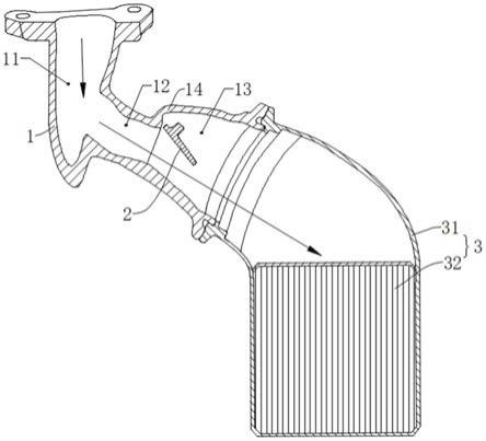 一種渦輪增壓器廢氣排氣結構,系統及汽車的製作方法