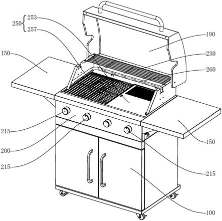 木炭烧烤炉设计图图片