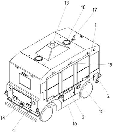 一種便於更換的無人車中段貨箱及無人車物流系統的製作方法