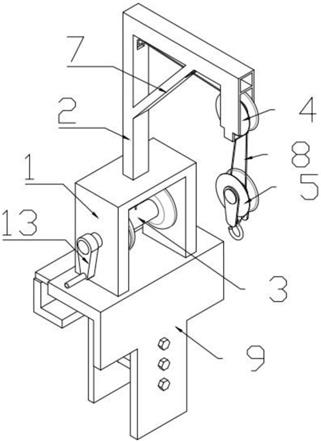 一種橋樑採樣動定滑輪裝置的製作方法