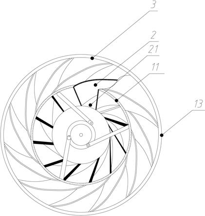 一种全曲面离心式风机叶轮的制作方法