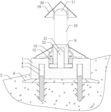 一種山坡通信工程用信號塔的穩固裝置的製作方法