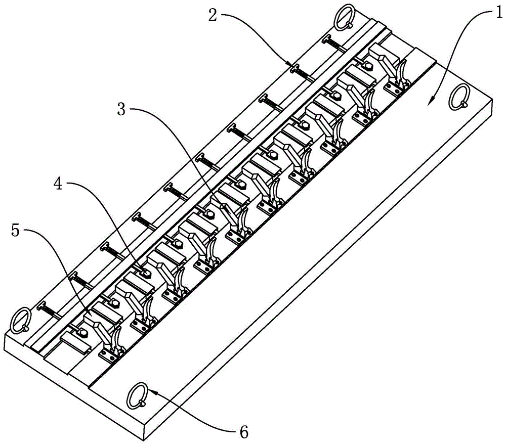 本實用新型屬於機械加工製造技術領域,涉及一種工件螺桿燒焊夾具,特別