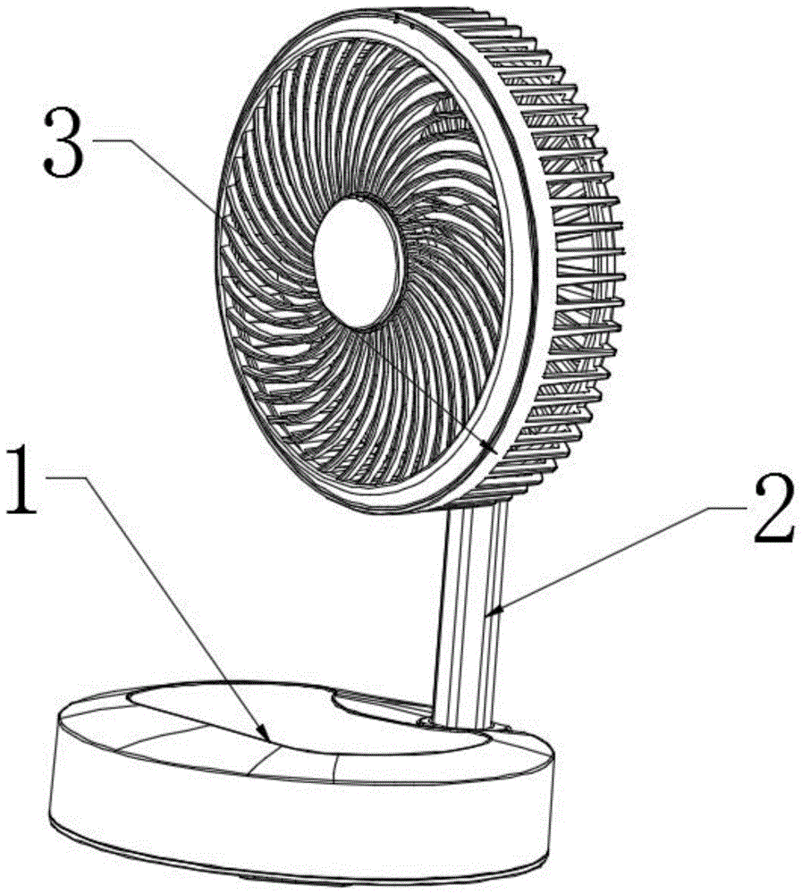 一种折叠收纳式风扇的制作方法
