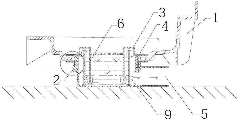 扣碗地漏结构图图片