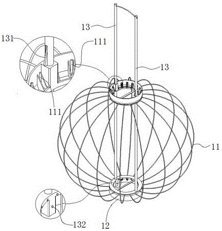 灯笼的结构示意图图片