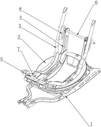 安全座椅卡扣结构图图片