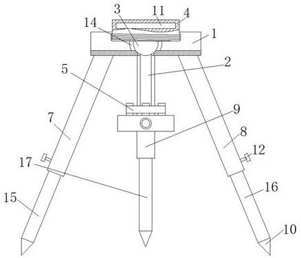一種水準儀用三腳架的製作方法