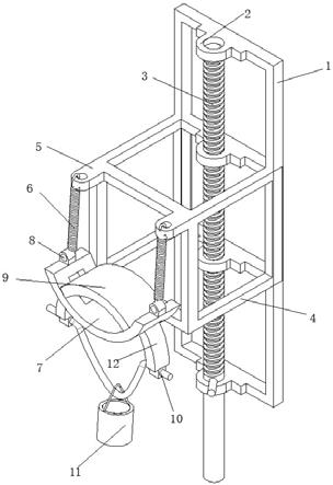 本實用新型涉及農用機械技術領域,具體涉及噴杆打藥機噴杆升降架裝置.