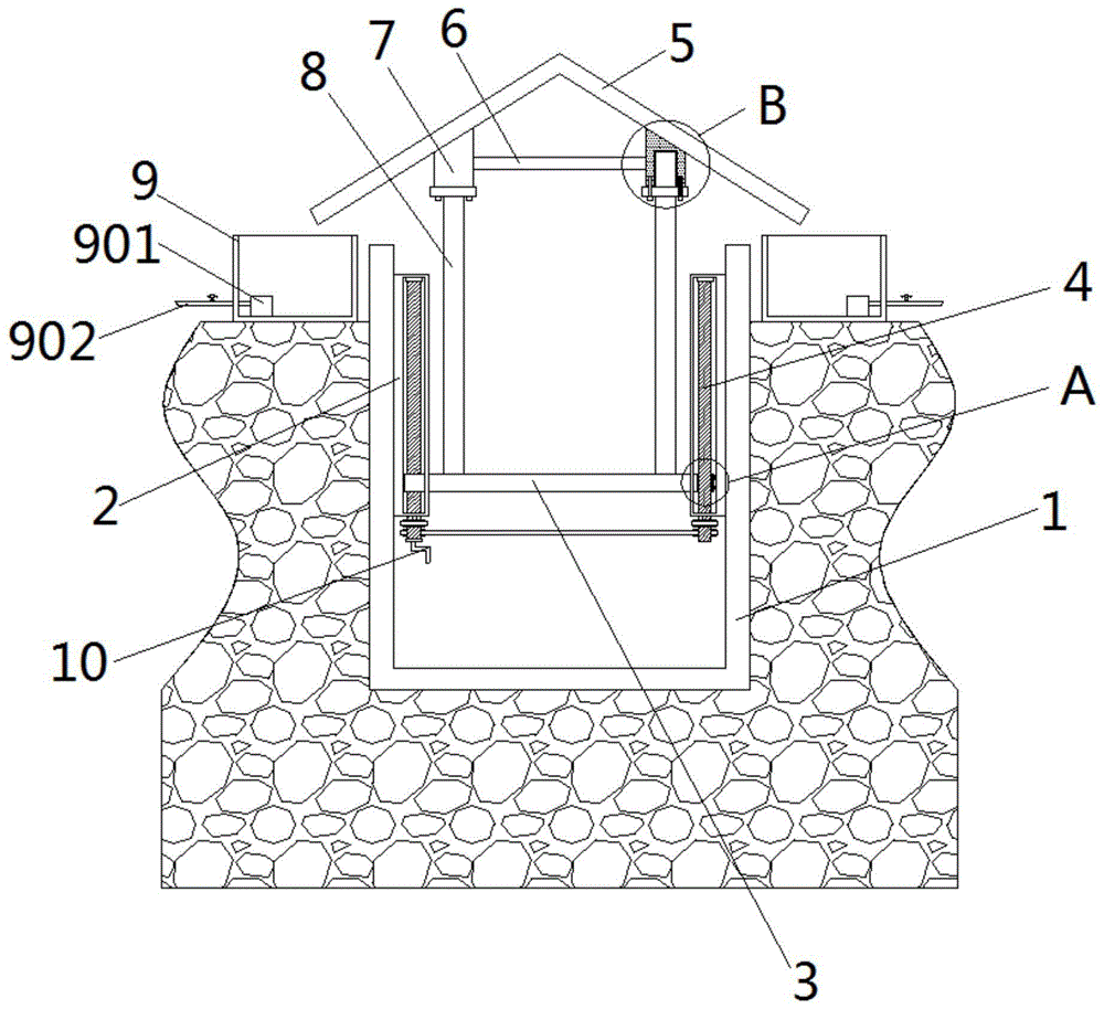 一种建筑基坑降水防水装置的制作方法