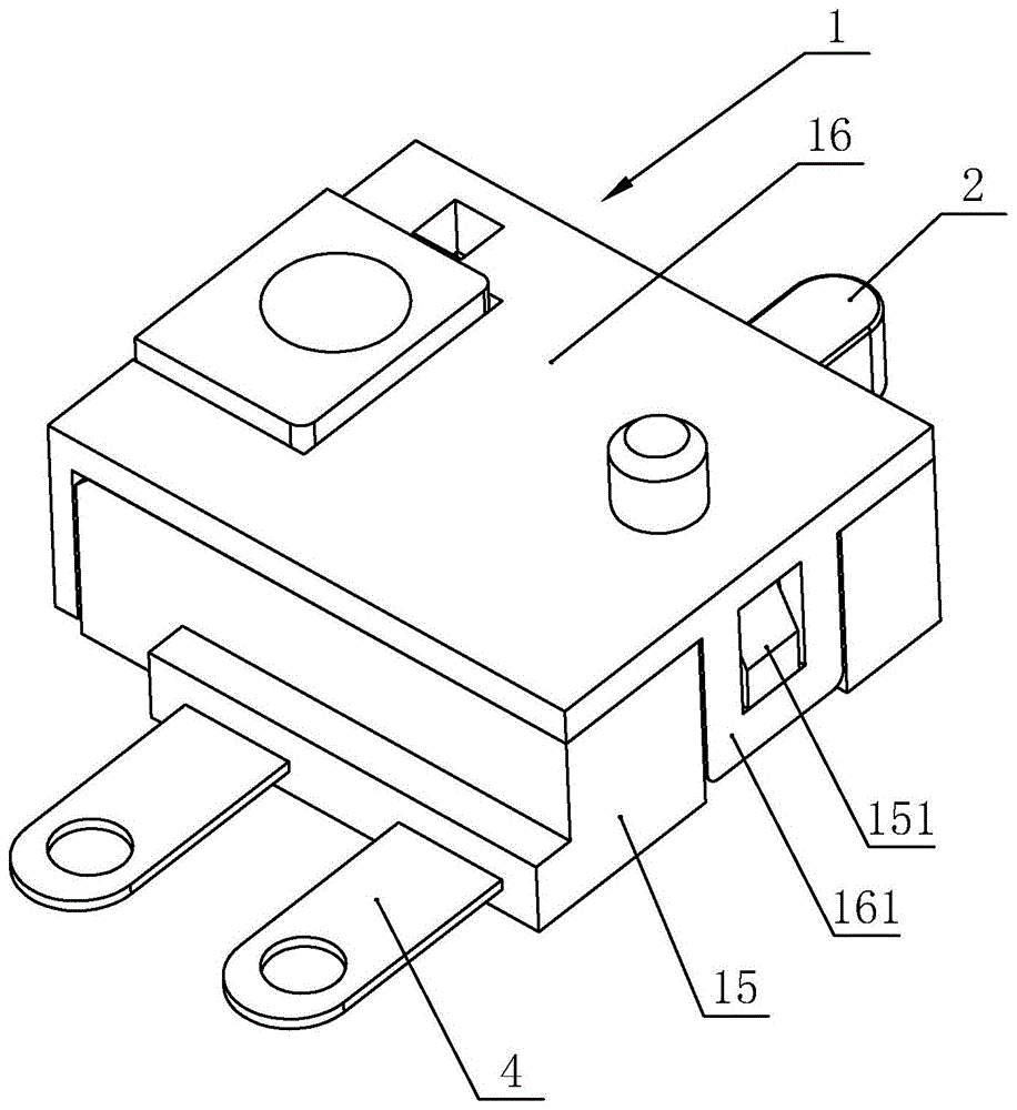 微动开关结构示意图图片