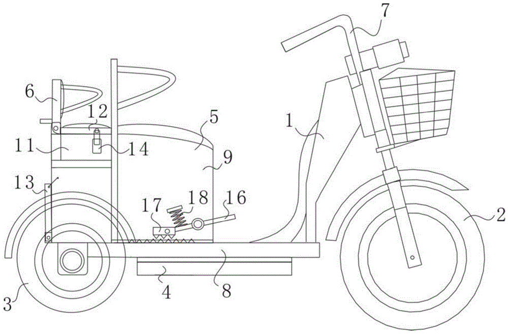 一種電動休閒三輪車的製作方法