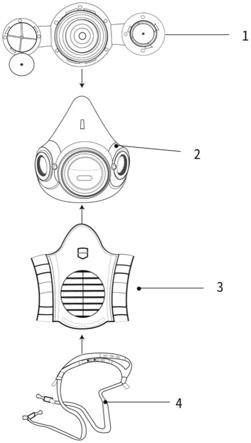 防毒面具结构图片