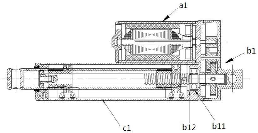 一種電動推杆組裝結構的製作方法