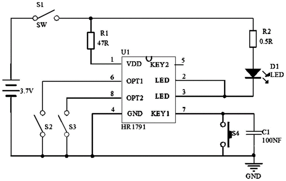 t8一体化led灯电路图图片