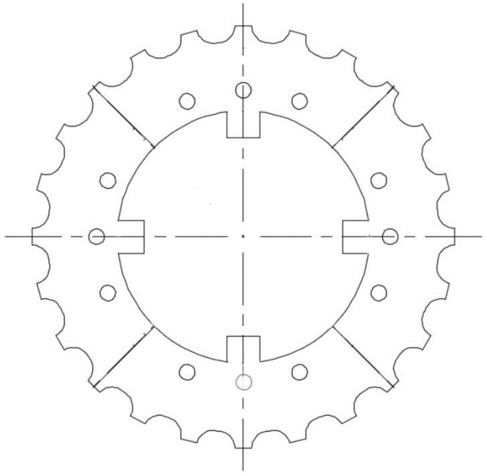 一种分体式链轮的制作方法