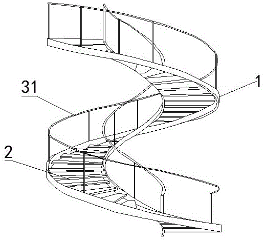 螺旋楼梯剖面图的画法图片