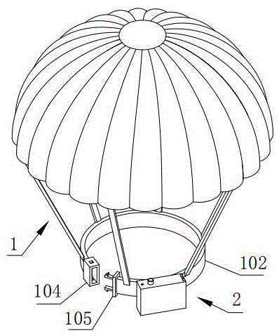 降落伞结构图图片