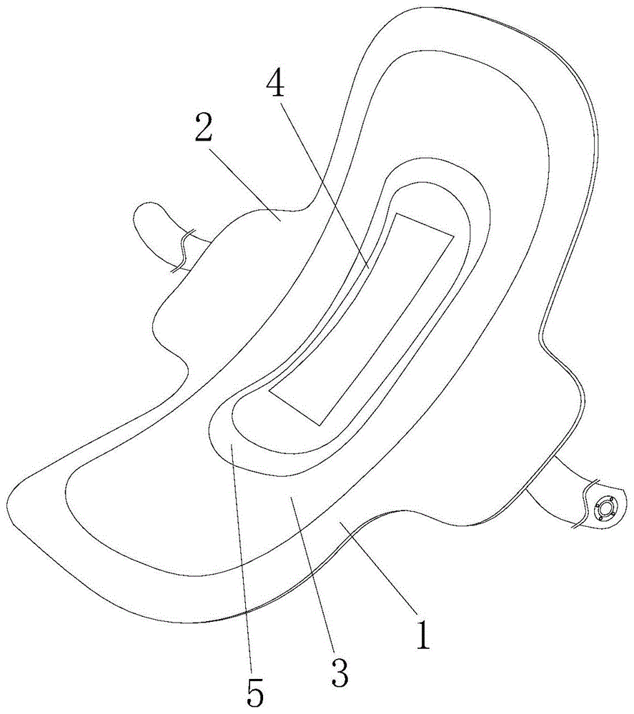 一種一次性透氣防菌衛生巾的製作方法