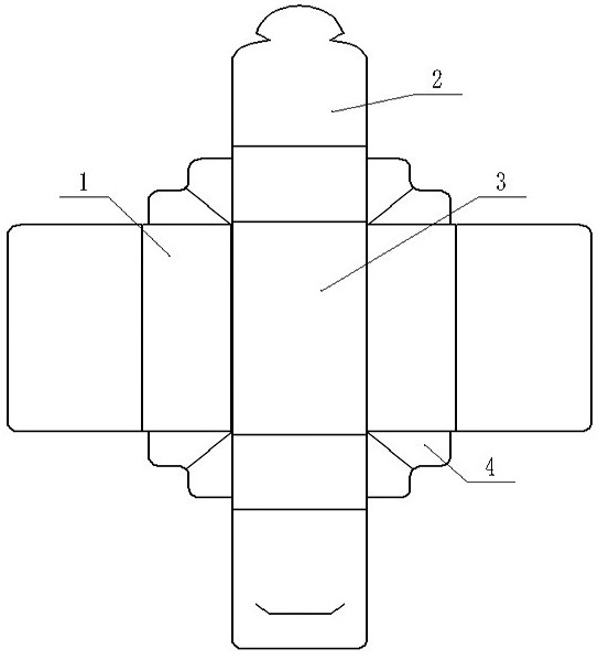 长方形立体盒子平面图图片